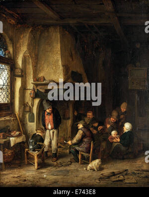 Bauern in der Innenansicht - von Adriaen van Ostade, 1650 Stockfoto