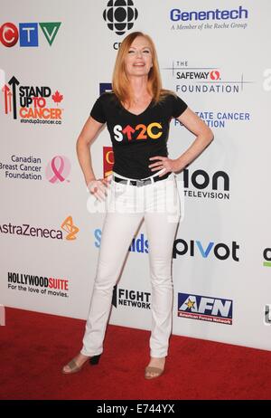 Los Angeles, CA, USA. 5. Sep, 2014. Marg Helgenberger im Ankunftsbereich stehen bis zu Krebs nutzen, der Dolby Theater in Hollywood und Highland Center, Los Angeles, CA 5. September 2014. Bildnachweis: Elizabeth Goodenough/Everett Collection/Alamy Live-Nachrichten Stockfoto