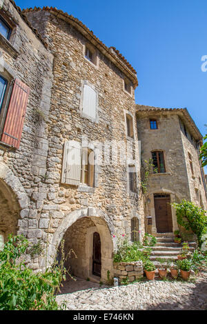 Oppede-le-Vieux altes Dorf, Luberon, Provence, Frankreich Stockfoto