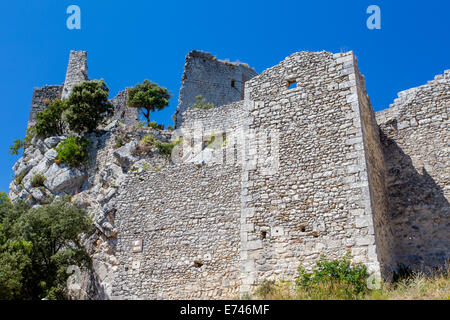 Oppede-le-Vieux alte Dorf Schloss, Luberon, Provence, Frankreich Stockfoto