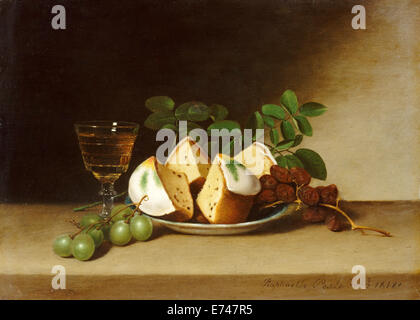 Stillleben mit Kuchen - von Raphaelle Peale, 1818 Stockfoto