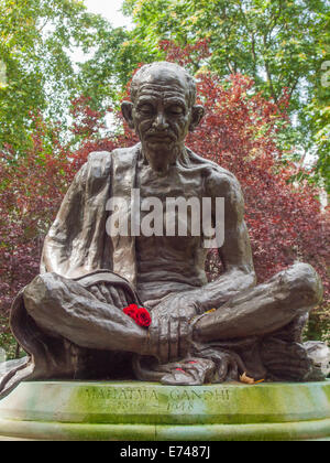 Mahatma Ghandi Statue Tavistock Square, Bloomsbury, London camden Stockfoto