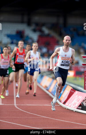 Rafal Kleinod, Männer 1500m T20, 2014 IPC Sainsbury-Birmingham-Grand-Prix, Alexander Stadium, UK Stockfoto