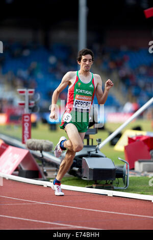 Cristiano PEREIRA, Männer 1500m T20, 2014 IPC Sainsbury-Birmingham-Grand-Prix, Alexander Stadium, UK Stockfoto