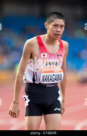 Daisuke NAKAGAWA, Männer 1500m T20, 2014 IPC Sainsbury-Birmingham-Grand-Prix, Alexander Stadium, UK Stockfoto