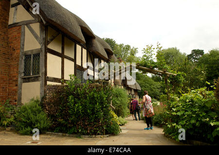 Foto von Ann Hathaways Haus und Garten Stockfoto