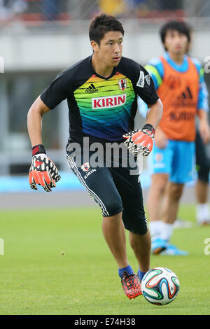 Atsubetsu sportliche Studium, Hokkaido, Japan. 6. Sep, 2014. Akihiro Hayashi Fußball: Training nach KIRIN Challenge Cup 2014 match zwischen Japan - Uruguay am Atsubetsu sportliche Studium, Hokkaido, Japan. © Yohei Osada/AFLO SPORT/Alamy Live-Nachrichten Stockfoto