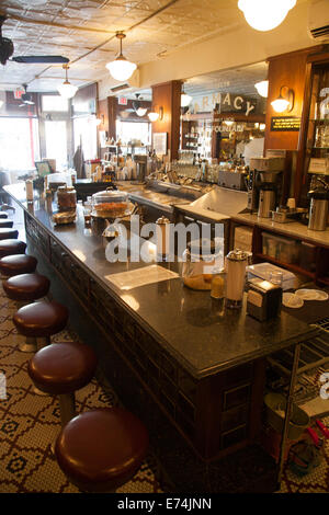 Brooklyn-Apotheke und Soda Fountain NYC Stockfoto