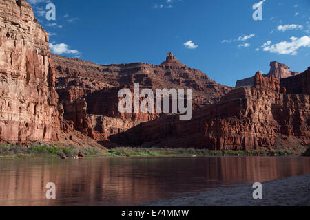 Canyonlands National Park, Utah - Cataract Canyon auf dem Colorado River im Canyonlands National Park. Stockfoto