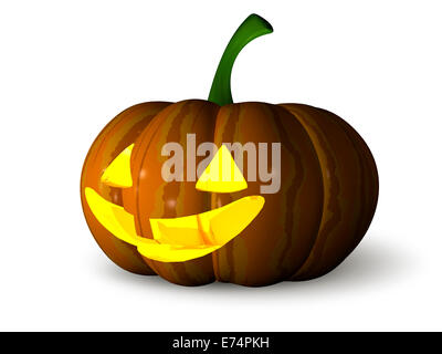 Abbildung bezeichnet Feiertag Halloween, Bildnis mit Kürbis Stockfoto