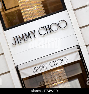 Jimmy Choo High-Street-Store in Antwerpen, Belgien Stockfoto