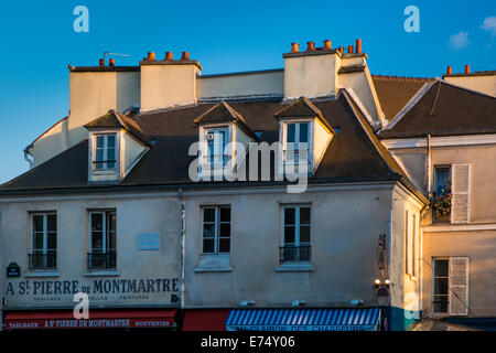 Erstes Rathaus von Montmarte gegründet 1790 in der Nähe von Place de Tertre, Montmartre, Paris Frankreich Stockfoto