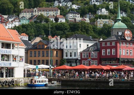 Fisch Markt, Bergen, Norwegen, Scandinavia. Stockfoto