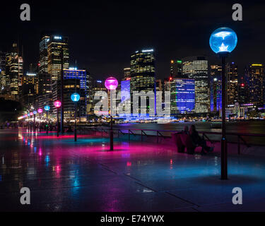 Lebendiges Licht-Festival Sydney 2014 Stockfoto