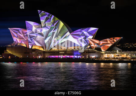 Lebendiges Licht-Festival Sydney 2014 Stockfoto