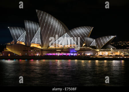 Lebendiges Licht-Festival Sydney 2014 Stockfoto