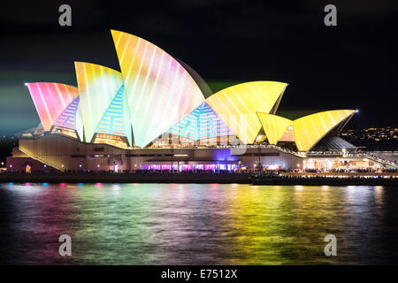 Lebendiges Licht-Festival Sydney 2014 Stockfoto