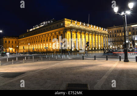 Fassade der Oper von Bordeaux Stockfoto