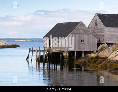 Eine alte Fistermans-Hütte in Nova Scotia Stockfoto