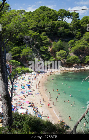 Aiguablava Strand Stockfoto