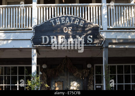 Theatre of Dreams in historischen Zentrum von Port Costa Kalifornien. Stockfoto