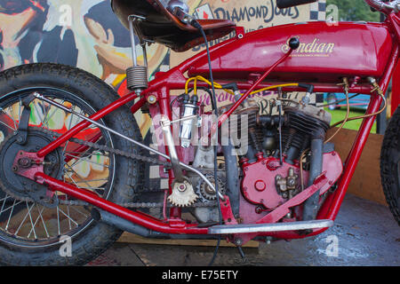 Wand des Todes Motorrad Stockfoto