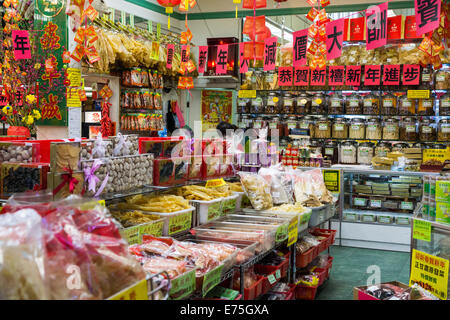 Shop-Interieur in Chinatown, San Francisco Stockfoto