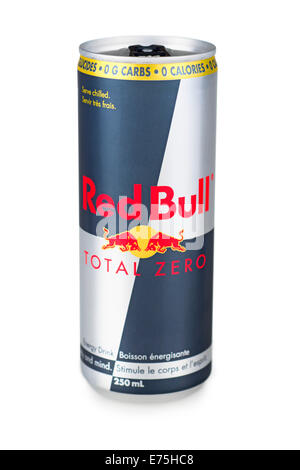 Red Bull Total Null Red Bull-Dose Stockfoto