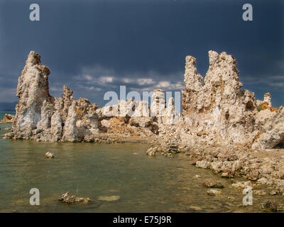 Sturm über Mono Lake Kalifornien Stockfoto