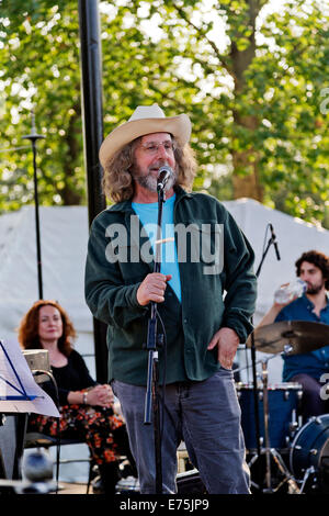 London, UK. 7. September 2014. Alan Bern, Gast Meister-Akkordeonist an jüdische Musikinstitut Veranstaltung, Regents Park, London, England, UK Credit: Keith Erskine/Alamy Live News Stockfoto