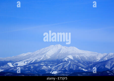 Mount Akita-Komagatake im winter Stockfoto