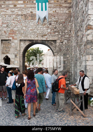 Festival der Volkskunst in der Budaer Burg im August 2014, Budapest, Ungarn Stockfoto