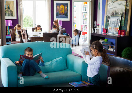 Große Familie Stockfoto