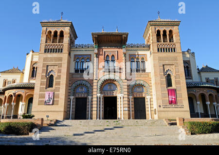 Museo de Artes Populares y Gebräuche, Museum für Kunst und Folklore, Pabellón Mudéjar, Sevilla, Andalusien, Spanien Stockfoto