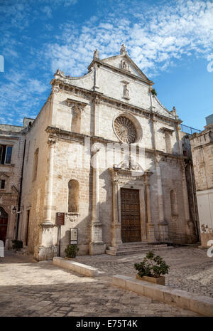 Kathedrale in der alten Stadt von Monopoli in Italien Stockfoto