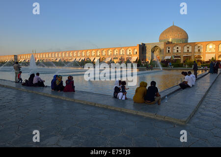 Meidan-e Emam, Naqsh-e Jahan, Imam Platz, UNESCO-Weltkulturerbe, Isfahan, Iran, Persien Stockfoto