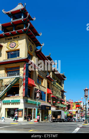 Street in Chinatown, San Francisco, Kalifornien, USA Stockfoto