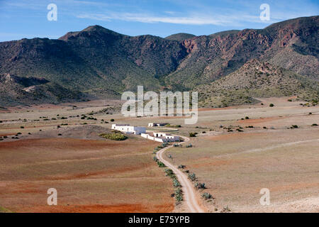 Hacienda, Cabo de Gata-Níjar Natural Park, Andalusien, Spanien Stockfoto