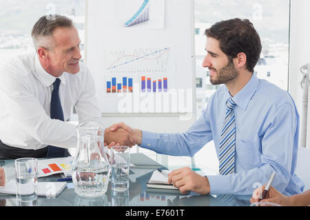Business Mann Einführung neuer Mitarbeiter Stockfoto