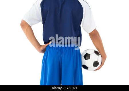 Ansicht von hinten Mitte Abschnitt-Football-Spieler Stockfoto
