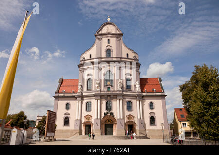 Die Neo-barocken Stil St Anne Basilika in der Pilgerstadt Altötting, Oberbayern, Bayern, Deutschland, Europa Stockfoto