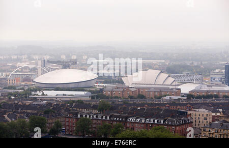 SSE Hydro und SECC Glasgow und Finnieston Kran Stockfoto