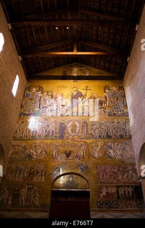 Byzantinische letzten Urteil Mosaik, 12. Jh., Kathedrale Santa Maria Assunta, Torcello Insel, Venedig, Italien, Europa Stockfoto