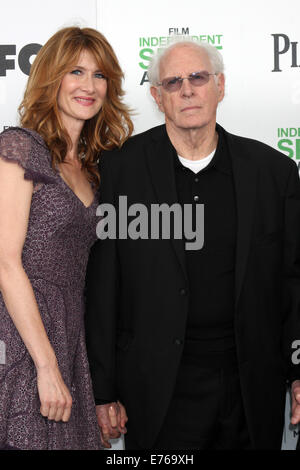 2014 Film unabhängige Spirit Awards Ankünfte feiert Independent- und ihre Filmemacher Featuring: Laura Dern, Bruce Dern Where: Santa Monica, Kalifornien, USA als: 1. März 2014 Stockfoto