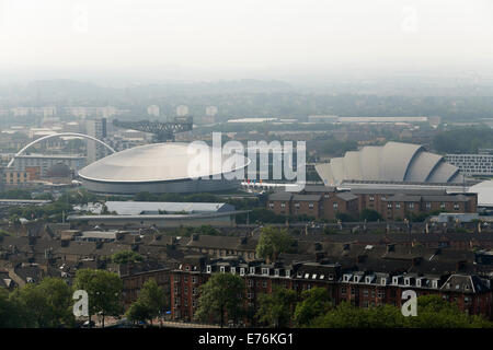 SSE Hydro und SECC Glasgow und Finnieston Kran Stockfoto