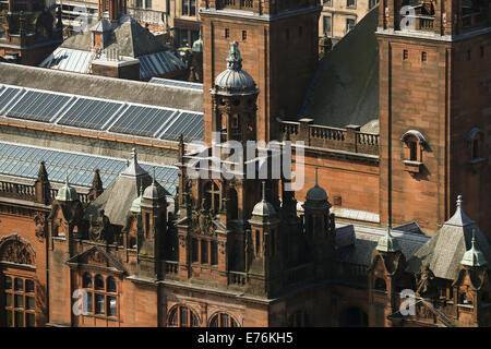 Luftbild von Kelvingrove Art Gallery und Museum Glasgow Universität Turm Stockfoto