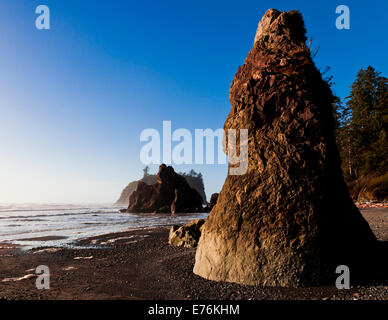 Meer auf Ruby Beach, Olympic National Park, Washington Stapel Stockfoto