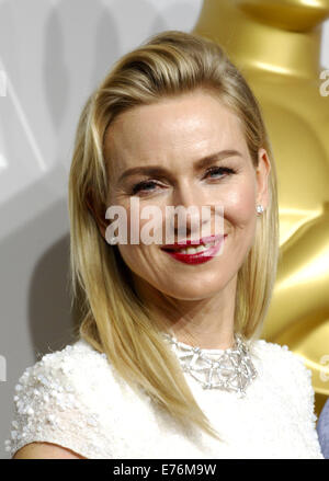 86. Annual Academy Awards Presse-Zimmer mit: Naomi Watts wo: Los Angeles, California, Vereinigte Staaten von Amerika als: 3. März 2014 Stockfoto