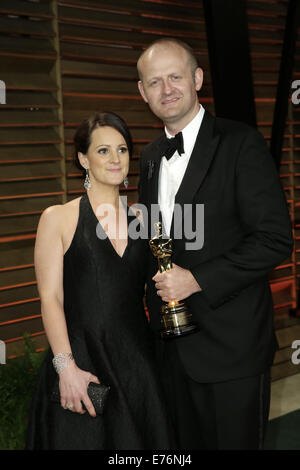 Prominente besuchen 2014 Vanity Fair Oscar Party im Sunset Plaza.  Mitwirkende: Gäste wo: Los Angeles, California, Vereinigte Staaten von Amerika bei: 2. März 2014 Stockfoto