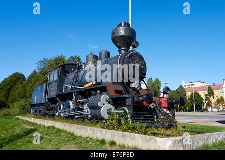 Auf dem Display in Kouvola Finnland Europa Lok Dampflok Stockfoto